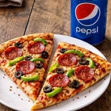 Pizza slice special - two slices and drink